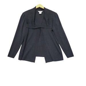 Vintage Exclusively Misook Women Cardigan Size XL Black Career Office Church